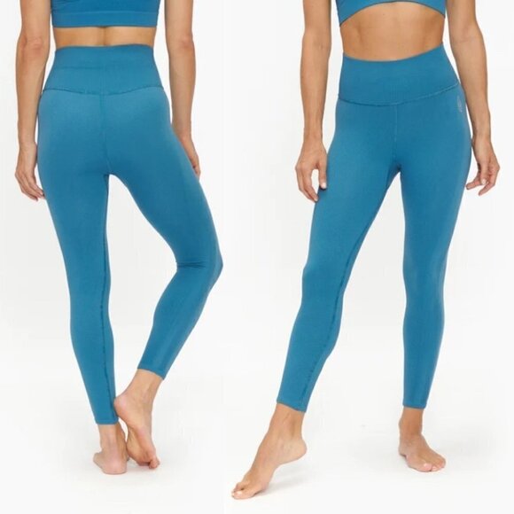 free People Blue High-Waist Free Throw Legging / Coastline size Large - Picture 2 of 12